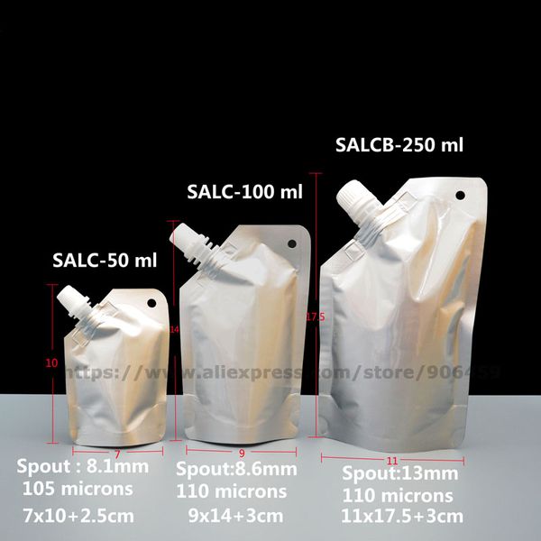 20 pcs aluminum foil spouted stand up pouch reusable liquid leak proof flask holder for wine beverages liquid shopping
20 pcs aluminum foil spouted stand up pouch reusable liquid leak proof flask holder for wine beverages liquid shopping