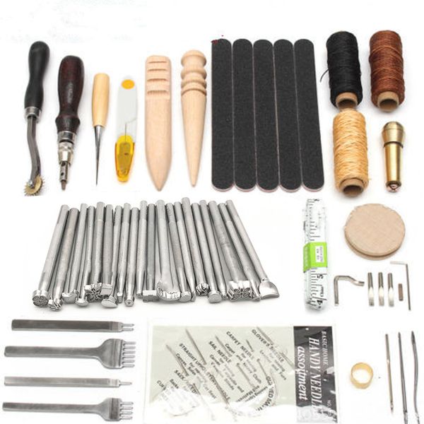 leather craft tools kit professional hand sewing stitching punch carving work saddle leathercraft set diy hand tools
leather craft tools kit professional hand sewing stitching punch carving work saddle leathercraft set diy hand tools