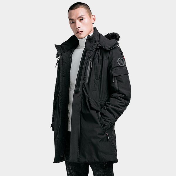 fur hooded men winter jacket thick warm long style mens winter coat solid casual windbreaker parka men, Tan;black
fur hooded men winter jacket thick warm long style mens winter coat solid casual windbreaker parka men, Tan;black