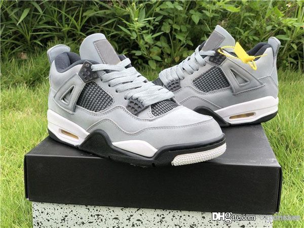 2019 authentic 4 cool grey chrome dark charcoal varsity maize flight 4s man outdoor shoes sneakers 308497-007 with box
2019 authentic 4 cool grey chrome dark charcoal varsity maize flight 4s man outdoor shoes sneakers 308497-007 with box