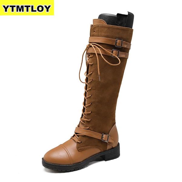 lace up knee high boots women fashion boots flats shoes woman square heel rubber flock botas winter buckle size 43, Black
lace up knee high boots women fashion boots flats shoes woman square heel rubber flock botas winter buckle size 43, Black