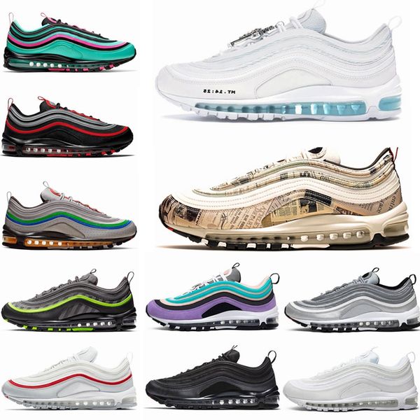 aurora green jesus 97 women men running shoes bred undefeated 97s triple black white multi sliver bullet sean mens sports sneakers 36-45 
aurora green jesus 97 women men running shoes bred undefeated 97s triple black white multi sliver bullet sean mens sports sneakers 36-45