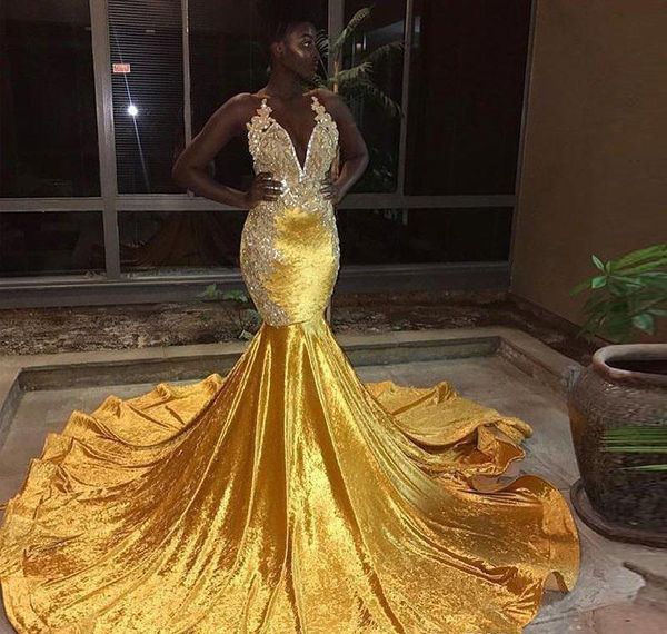 gold color prom dresses mermaid halter neck appliques pageant holidays graduation wear formal evening party gowns plus size, Black
gold color prom dresses mermaid halter neck appliques pageant holidays graduation wear formal evening party gowns plus size, Black