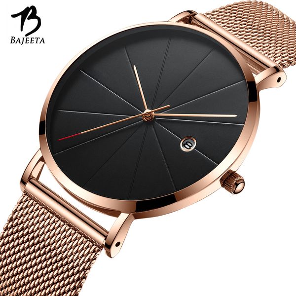 bajeeta men watch fashion stainless steel mesh quartz wristwatch business sport calendar relogio masculino casual watches, Slivery;brown
bajeeta men watch fashion stainless steel mesh quartz wristwatch business sport calendar relogio masculino casual watches, Slivery;brown
