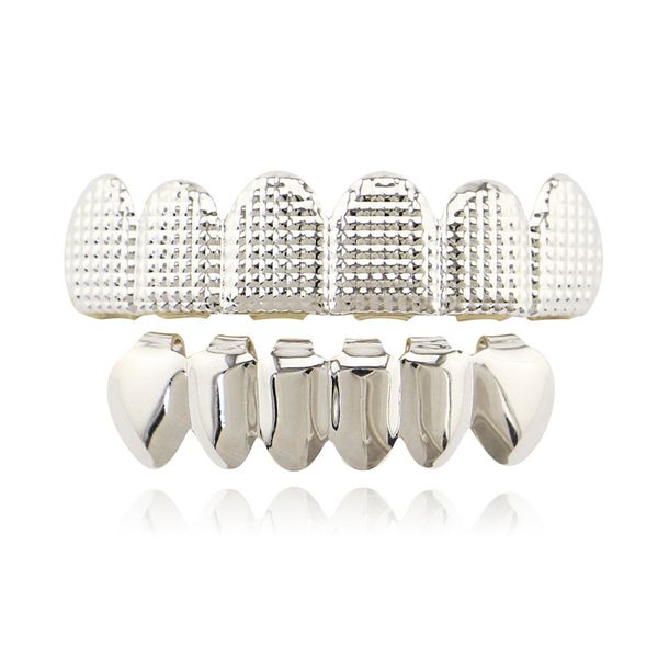 2019 men's gold silver teeth grillz 6 & bottom faux dental tooth grills for women hip hop rapper body jewelry, Black
2019 men's gold silver teeth grillz 6 & bottom faux dental tooth grills for women hip hop rapper body jewelry, Black