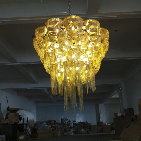 New LED chandelier chain art lighting luxury villa duplex chandelier hotel lobby decoration lamp customizable size
New LED chandelier chain art lighting luxury villa duplex chandelier hotel lobby decoration lamp customizable size