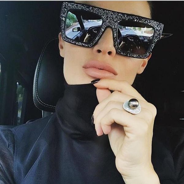 xaybzc luxury rhinestones cool driving sunglasses women 2020 new fashion square big box men women general glasses, White;black
xaybzc luxury rhinestones cool driving sunglasses women 2020 new fashion square big box men women general glasses, White;black