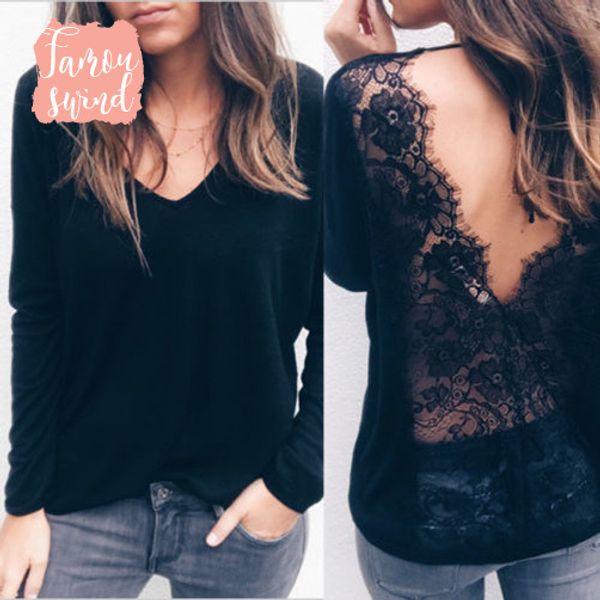 blouse fashion new women long sleeve shirt casual lace loose womens ladies lace brief blouses female, White
blouse fashion new women long sleeve shirt casual lace loose womens ladies lace brief blouses female, White