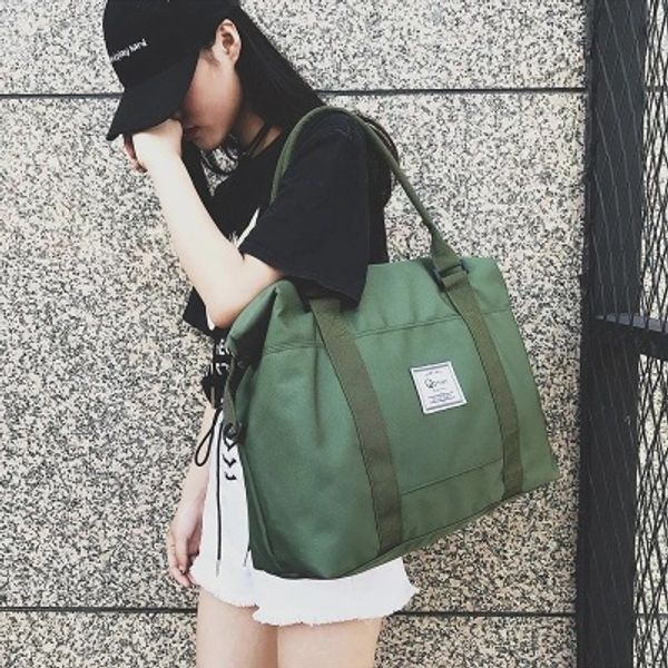 canvas bag travel to collect bag tote fitness one-shoulder