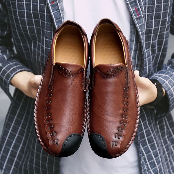 dewbig size leather casual shoes brand men genuine leather shoes slip on loafers men boat fashion male, Black
dewbig size leather casual shoes brand men genuine leather shoes slip on loafers men boat fashion male, Black