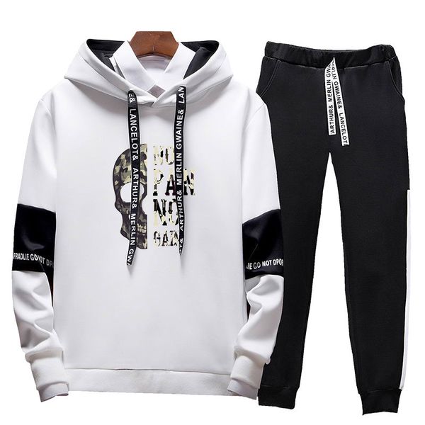 fashion hip-hop sportswear suit sports men's casual running sportswear stitching suit spring and autumn two-piece hoodie pants, Gray
fashion hip-hop sportswear suit sports men's casual running sportswear stitching suit spring and autumn two-piece hoodie pants, Gray