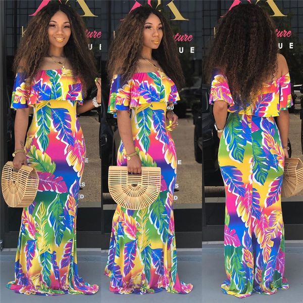 contrast color designer women dresses slash neck leaves printed club slim maxi dresses fashion women party dresses, White;black
contrast color designer women dresses slash neck leaves printed club slim maxi dresses fashion women party dresses, White;black