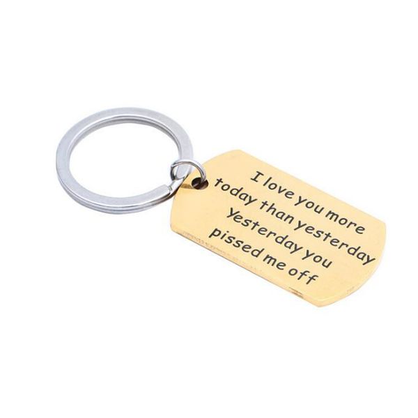 stainless steel square pendant key ring i love you more today than keychain for girlfriends young girls women mom wife gift, Silver
stainless steel square pendant key ring i love you more today than keychain for girlfriends young girls women mom wife gift, Silver