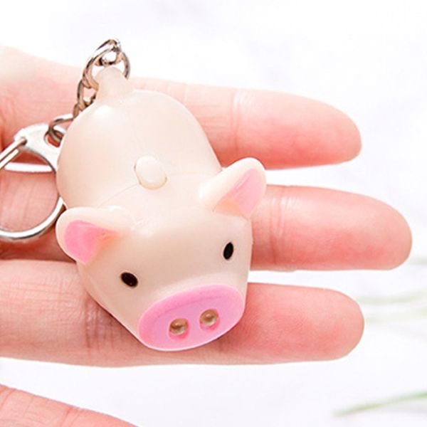 Lightweight Luminous LED Light Cartoon Piggy Durable Portable Decorative Sound Cute Keychain Gift Hanging Key Ring
Lightweight Luminous LED Light Cartoon Piggy Durable Portable Decorative Sound Cute Keychain Gift Hanging Key Ring