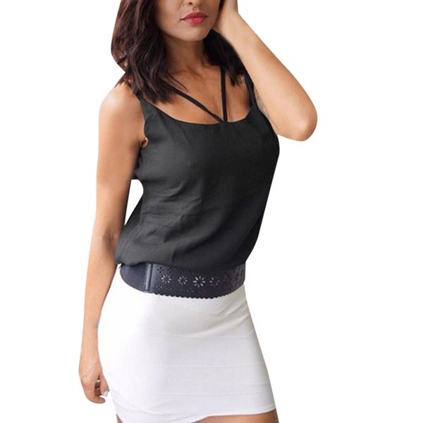 tank women solid sleeveless overlap cross sling crop tank vest summer 2019 sale, White
tank women solid sleeveless overlap cross sling crop tank vest summer 2019 sale, White