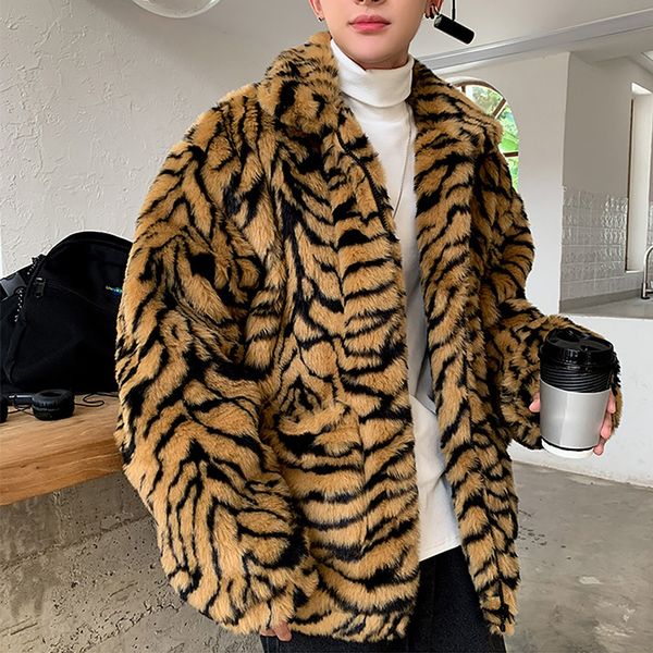 outwear fur jackets male thicken warm faux fur coat men oversize casual loose leopard overcoat brand clothing, Tan;black
outwear fur jackets male thicken warm faux fur coat men oversize casual loose leopard overcoat brand clothing, Tan;black
