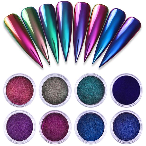1 box chrome mirror powder nail art glitter chameleon pigment powder nail tips decoration accessories gel polish dust, Silver;gold
1 box chrome mirror powder nail art glitter chameleon pigment powder nail tips decoration accessories gel polish dust, Silver;gold