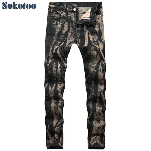 sokotoo men's tie dye slim skinny jeans plus large size stretch denim pencil pants, Blue
sokotoo men's tie dye slim skinny jeans plus large size stretch denim pencil pants, Blue