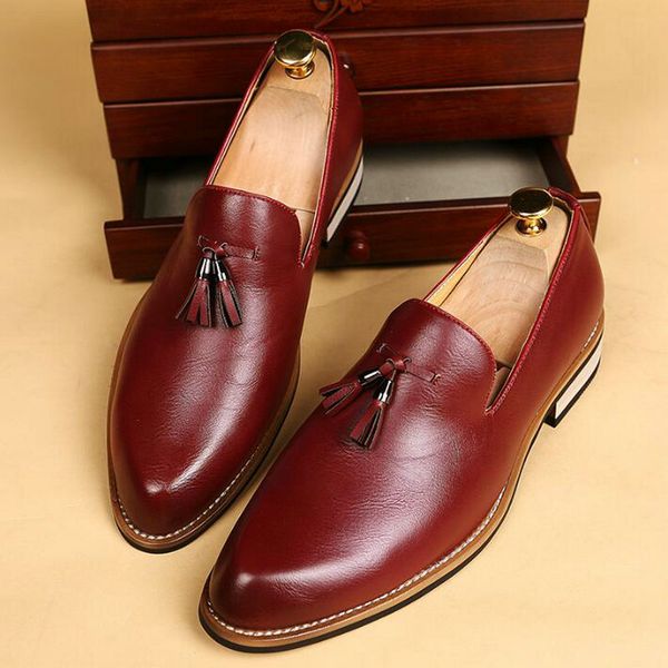 38-47 men's formal wedding shoes england leather loafers men's business dress pointed shoes men casual a57-79, Black
38-47 men's formal wedding shoes england leather loafers men's business dress pointed shoes men casual a57-79, Black