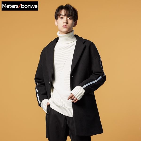 metersbonwe new winter men wool coat british style long overcoat fashion casual tide jackets, Black
metersbonwe new winter men wool coat british style long overcoat fashion casual tide jackets, Black