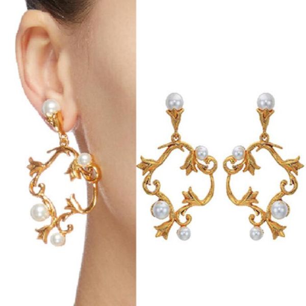 csxjd jewelry tulip pearl earrings, Silver