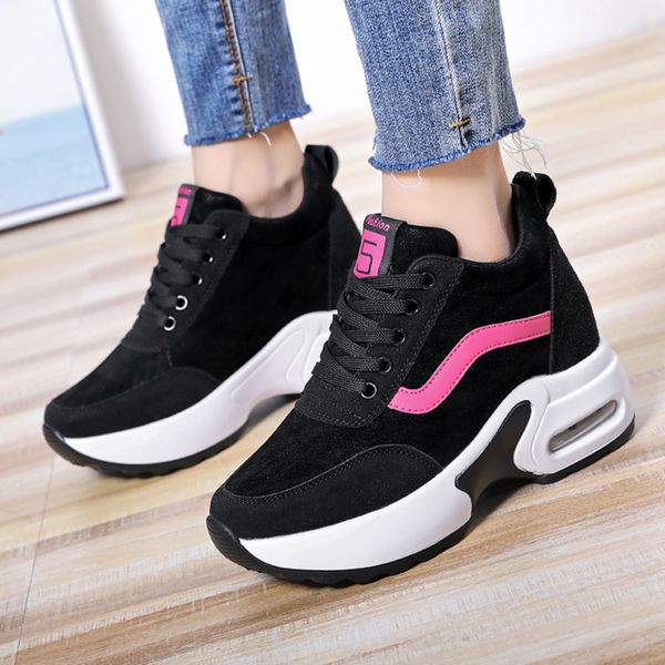 hight increasing 9 cm women shoes sport thick sole platform sneakers girls outdoor walking shoes high heel cushioning footwear, Black
hight increasing 9 cm women shoes sport thick sole platform sneakers girls outdoor walking shoes high heel cushioning footwear, Black