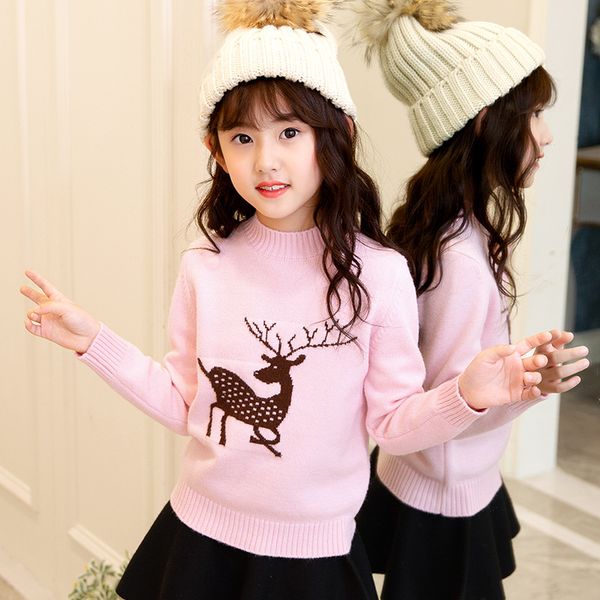 children's christmas sweaters new toddler kids pink pullover knitted sweater with deers little girls autumn winter clothing, Blue
children's christmas sweaters new toddler kids pink pullover knitted sweater with deers little girls autumn winter clothing, Blue