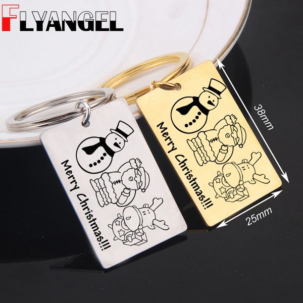 flyangel christmas keychain new fashion key holder engraved snowman elk santa family car key tag trinket bag charm gifts, Silver
flyangel christmas keychain new fashion key holder engraved snowman elk santa family car key tag trinket bag charm gifts, Silver