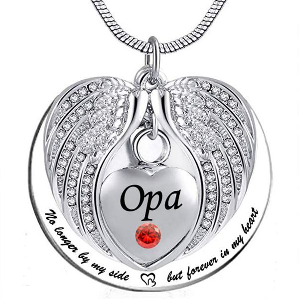 cremation jewelry urn necklace for ashes no longer by my side but forever in my heart angel wings memorial pendant for opa, Silver
cremation jewelry urn necklace for ashes no longer by my side but forever in my heart angel wings memorial pendant for opa, Silver