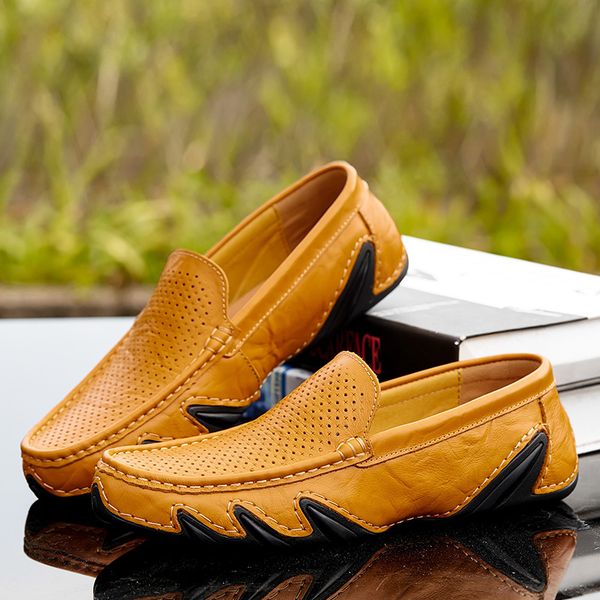 2019 spring summer new hollowed breathable bean shoes fashion casual shoes real leather men loafers tyh6, Black
2019 spring summer new hollowed breathable bean shoes fashion casual shoes real leather men loafers tyh6, Black