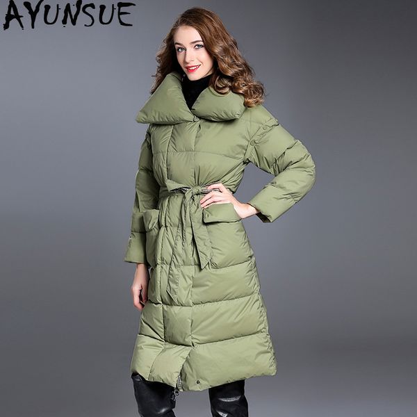 ayunsue women's winter down jacket warm long coat puffer jacket 90s down vest jackets for women 2019 large size 20177002 kj2811, Black
ayunsue women's winter down jacket warm long coat puffer jacket 90s down vest jackets for women 2019 large size 20177002 kj2811, Black