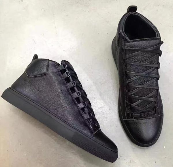 fashion luxury designer arena creased leather high sneaker mens women flat trainers low shoes comfy party shoes, Black
fashion luxury designer arena creased leather high sneaker mens women flat trainers low shoes comfy party shoes, Black