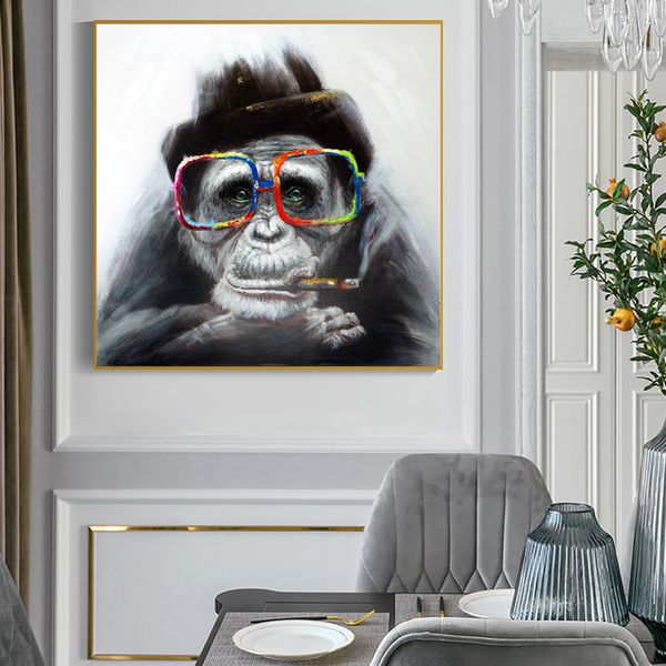 monkey smoking a cigar graffiti art canvas paintings on the wall art posters and prints black monkey art pictures for kids room
monkey smoking a cigar graffiti art canvas paintings on the wall art posters and prints black monkey art pictures for kids room