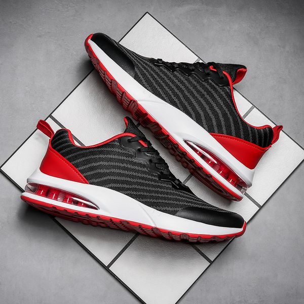 2020 new fashion casual shoes men's air cushion sneakers lace-up breathable walking coach men's shoes trend brand lightweight, Black 
2020 new fashion casual shoes men's air cushion sneakers lace-up breathable walking coach men's shoes trend brand lightweight, Black