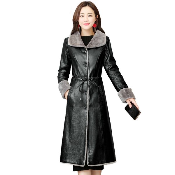 2019 winter warm leather jacket women fashion sheepskin coat long lamb cashmere outerwear black large size 5xl m384
2019 winter warm leather jacket women fashion sheepskin coat long lamb cashmere outerwear black large size 5xl m384