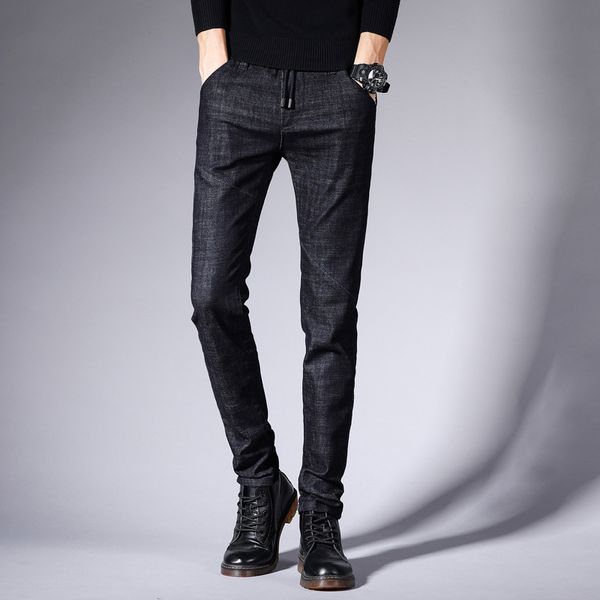 spring and autumn new style jeans young men's trend casual black and white with pattern men cowboy trousers korean-style slim fi, Blue
spring and autumn new style jeans young men's trend casual black and white with pattern men cowboy trousers korean-style slim fi, Blue