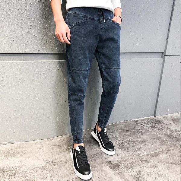 winter men jeans korean patchwork design slim fit denim pants men all match casual trousers men pantalones hombre t200410, Black
winter men jeans korean patchwork design slim fit denim pants men all match casual trousers men pantalones hombre t200410, Black