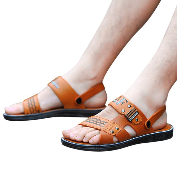men fashion breathable leather beach sandal shoe outdoor slipper spring big size soft men shoes comfortable outdoor shoes, Black
men fashion breathable leather beach sandal shoe outdoor slipper spring big size soft men shoes comfortable outdoor shoes, Black
