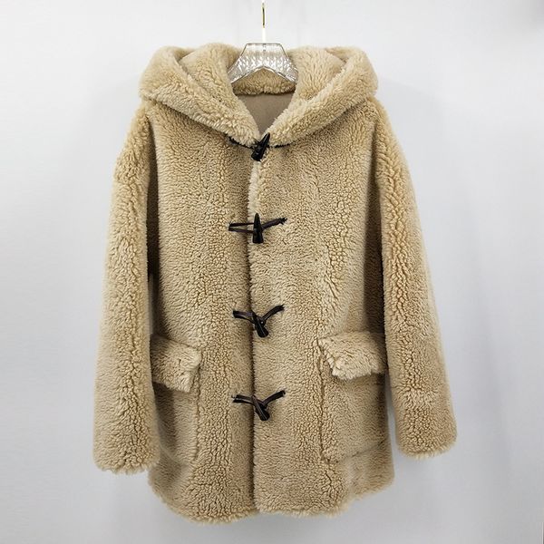 ladies merino wool hooded coat winter fluffy velvet coat female long sleeve loose sweet cute windbreaker jacket beige overcoat, Black
ladies merino wool hooded coat winter fluffy velvet coat female long sleeve loose sweet cute windbreaker jacket beige overcoat, Black