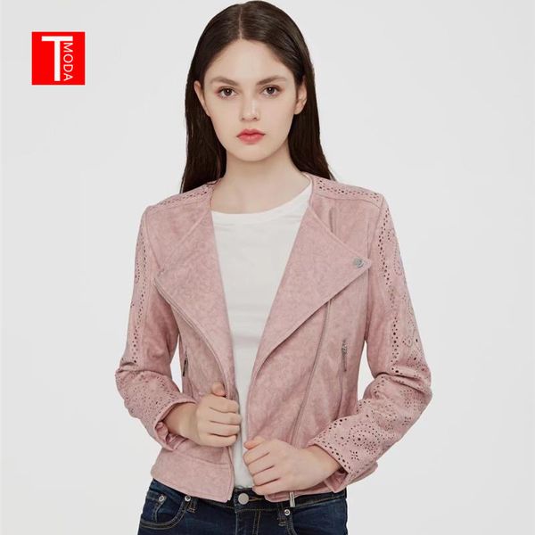 2018 women autumn winter suede faux leather jackets lady fashion hollow out motorcycle coat biker pink lace outerwear, Black
2018 women autumn winter suede faux leather jackets lady fashion hollow out motorcycle coat biker pink lace outerwear, Black