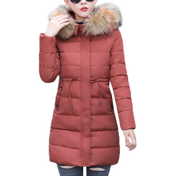 women winter coat faux fur hooded collar long jackets warm thicken padded coat basic jacket female slim hooded cotton coats, Black
women winter coat faux fur hooded collar long jackets warm thicken padded coat basic jacket female slim hooded cotton coats, Black