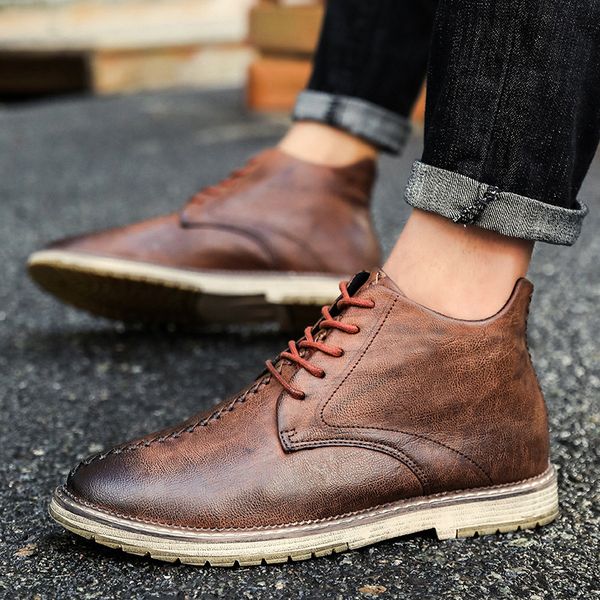 cosidram men winter ankle boots british style shoes pu leather winter men boots sewing brithsh shoes brm-066, Black
cosidram men winter ankle boots british style shoes pu leather winter men boots sewing brithsh shoes brm-066, Black