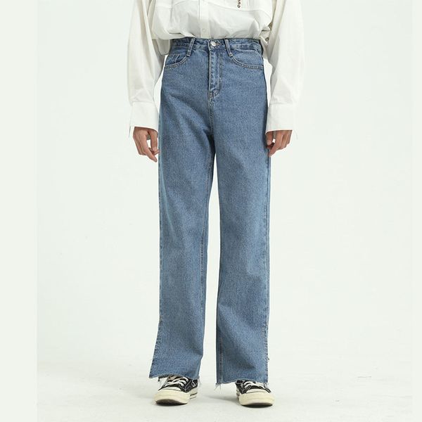 men's jeans male retro high street hip hop split straight denim trousers japan korea style pant men vintage casual classic pants, Blue
men's jeans male retro high street hip hop split straight denim trousers japan korea style pant men vintage casual classic pants, Blue