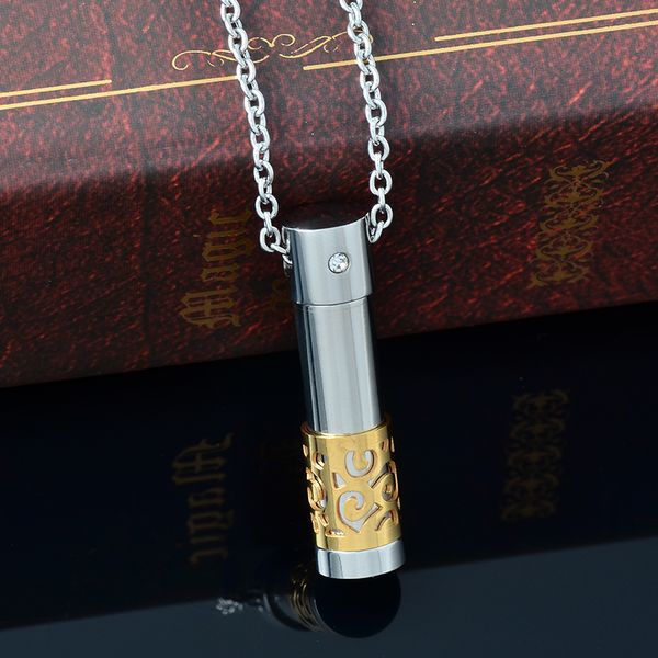 hai2451-2 essential oil bottle cremation pendant human ashes holder keepsake, loss of love stainless steel funeral urn cakset gift items, Silver
hai2451-2 essential oil bottle cremation pendant human ashes holder keepsake, loss of love stainless steel funeral urn cakset gift items, Silver