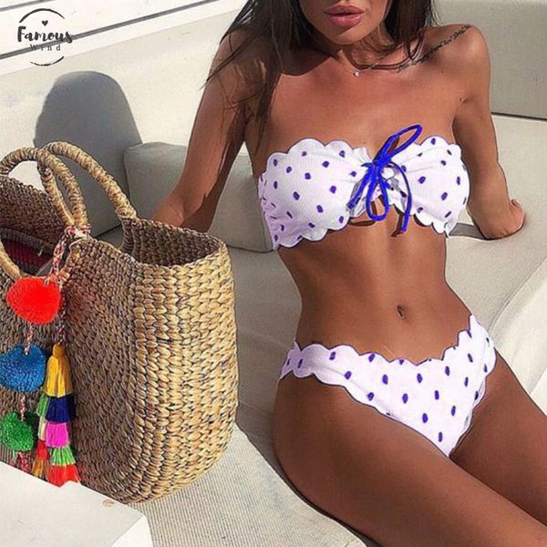 print bikini set swimwear women strapless bandeau bikini swimsuit lace up biquini bathing suit maillot de bain, White;black
print bikini set swimwear women strapless bandeau bikini swimsuit lace up biquini bathing suit maillot de bain, White;black
