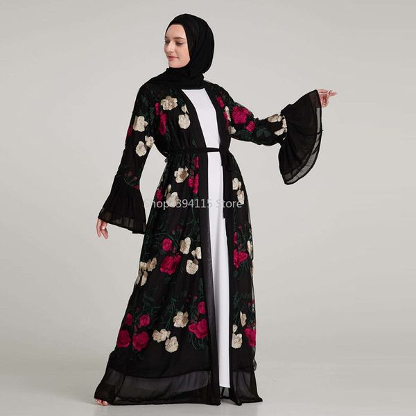 luxury muslim embroidery floral abaya full dresses flare sleeve cardigan kimono long robe tunic middle east ramadan arab islamic, Red
luxury muslim embroidery floral abaya full dresses flare sleeve cardigan kimono long robe tunic middle east ramadan arab islamic, Red
