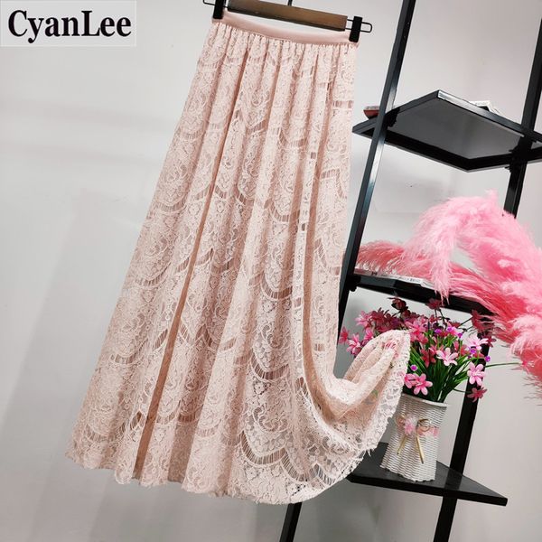 cyanlee lace midi skirt women fashion 2020 summer korean cute elegant skirts office a-line skirt female noble lady clothes, Black
cyanlee lace midi skirt women fashion 2020 summer korean cute elegant skirts office a-line skirt female noble lady clothes, Black