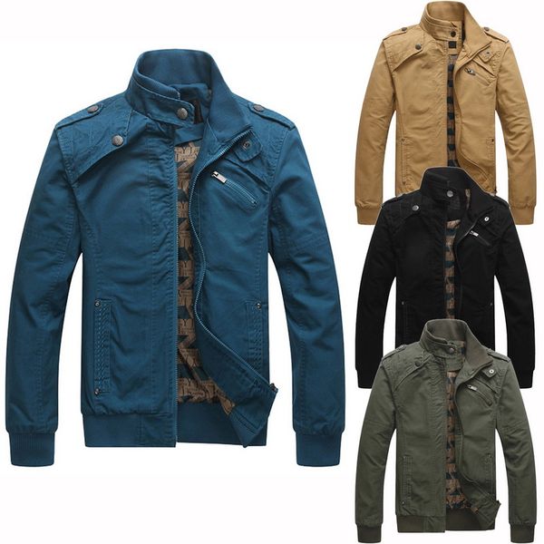 monerffi mens cargo jacket 2019 autumn winter vinatge tactical jacket zipper stand streetwear windbreaker overcoat, Black;brown
monerffi mens cargo jacket 2019 autumn winter vinatge tactical jacket zipper stand streetwear windbreaker overcoat, Black;brown