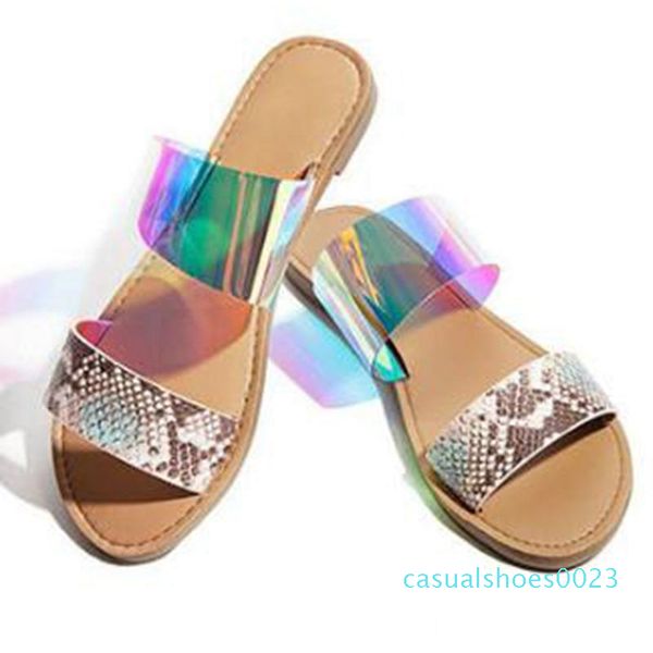 2020 ladies summer clear flat slippers open toe low square heels pu snake leopard big size 36-42 casual party c23, Black
2020 ladies summer clear flat slippers open toe low square heels pu snake leopard big size 36-42 casual party c23, Black