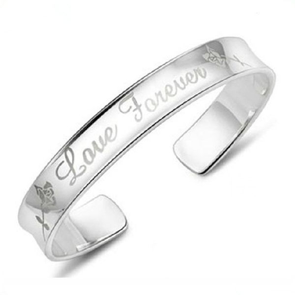 wholesale silver plated romantic love forever ladies bangles jewelry no fade female bangle wedding gift drop shipping, Black
wholesale silver plated romantic love forever ladies bangles jewelry no fade female bangle wedding gift drop shipping, Black